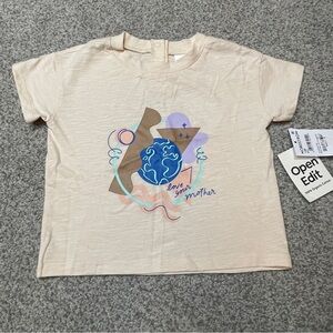 Open Edit Cream Short-Sleeve Tee - Love Your Mother Graphic Organic Cotton